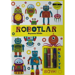 Minik Ressamlar Robotlar Boyama Kitabı