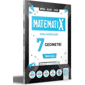 Benim Hocam Yayınları KPSS ALES DGS Matematix Soru Fasikülleri 7