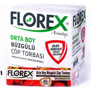 Büzgülü Çilek Kokulu Orta Boy Çöp Torbası 250'LI