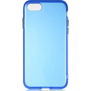 Case 4U Apple iPhone Se 2020 Kılıf Renkli Yumuşak Bistro Kapak Mavi
