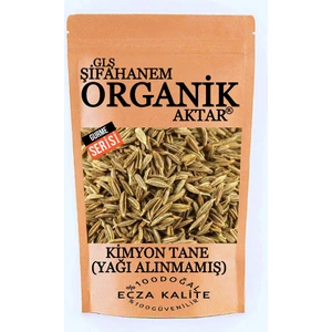 GLŞ Şifahanem Organik Aktar Kimyon Tane  Yağı Alınmamış Ecza Kalite 500 gr