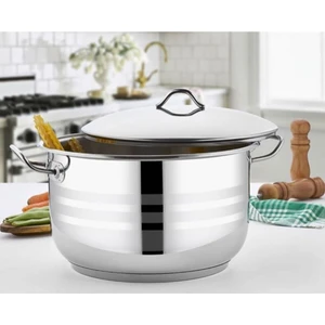 Jumbo Boy 304 Paslanmaz Büyük Derin Tencere 30 cm Aşure Tenceresi 14 Litre