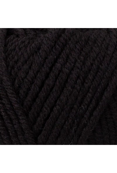 Kartopu Cozy Wool K940 Siyah %25 Yün Karışımlı Kalın Örgü Ipi
