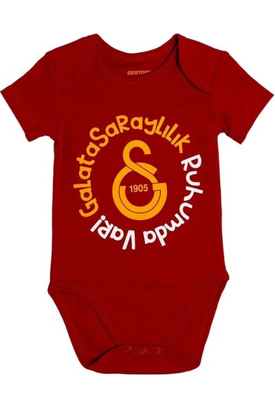 Galatasaray Orijinal Bebek Body Zıbın Hediyelik Ahşap Kutulu