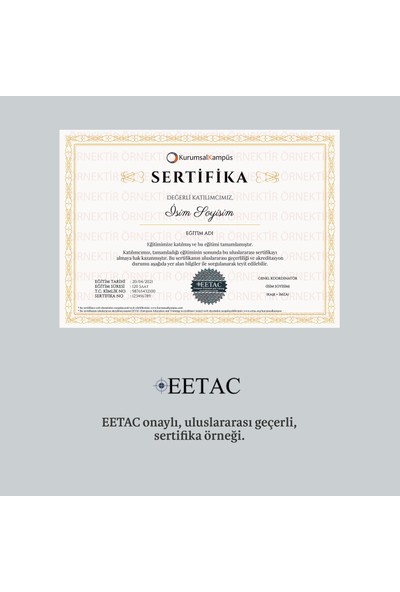 E-Sertifika İletişim Eğitimi (E-Devlet / EETAC Onaylı Sertifikalı)