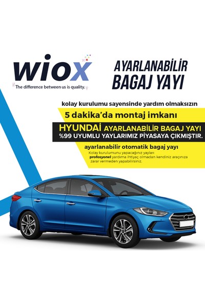 Wiox Hyundai Otomatik Bagaj Kaldırma Yayı