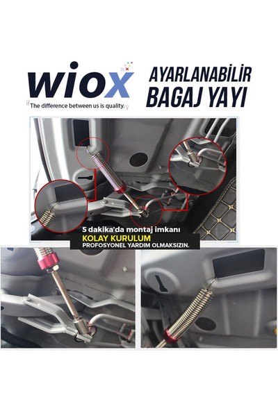 Wiox Hyundai Otomatik Bagaj Kaldırma Yayı