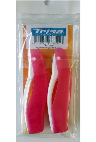 Trisa Pocket - Seyahat Diş Fırçası 2li - Pembe