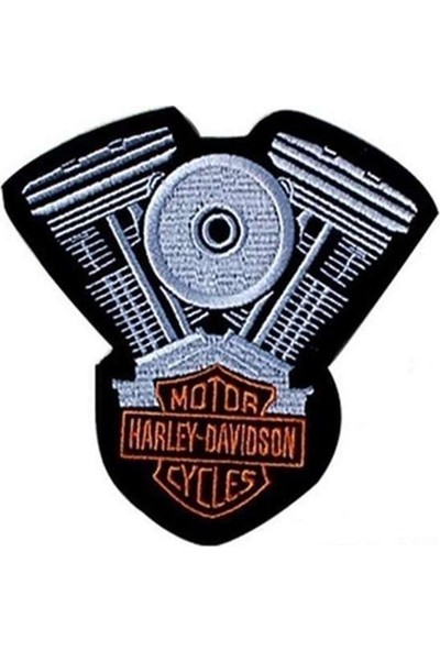 Sim Nakış Motor Harley-Davıdson Cycles Nakış Işleme Arma Pec 35×35 cm