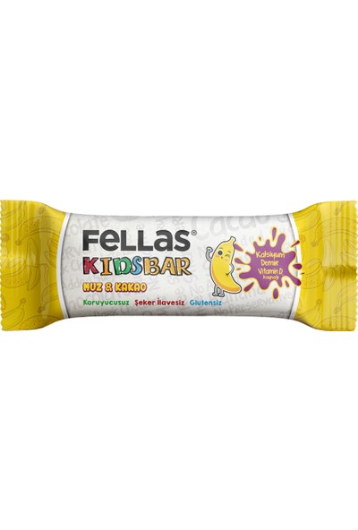 Fellas Kids Meyve Bar - Muz ve Kakaolu x 12 Adet