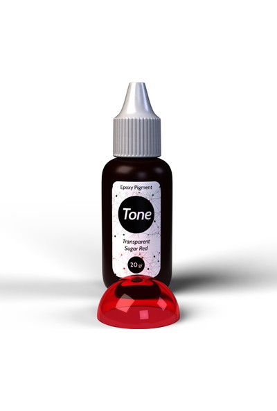 Resinin Tone Transparent Sugar Red Transparan Epoksi Pigment Renklendirici 20 gr
