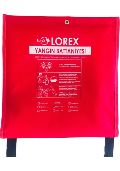 LR-FB1518C Çantalı Yangın Söndürme Battaniyesi (150x180 cm)