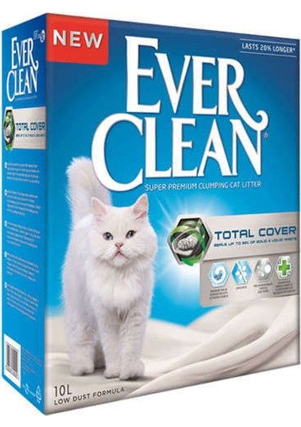 Total Cover (Koku Önleyici) Kokusuz Kedi Kumu 10 Lt
