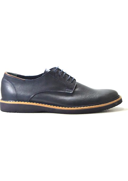 7416 Soft Deri Lacivert Casual Erkek Ayakkabı