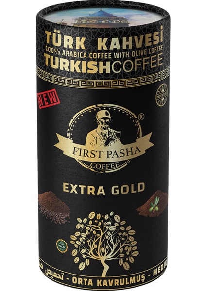 Zeytinli Türk Kahvesi Extra Gold - Silindir 100GR