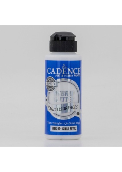 Hybrid Multisurface Simli Akrilik Boya 120 ml HSG001 Beyaz