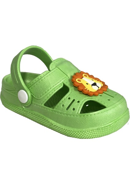 BK1001 Kaydırmaz Aslan Desenli Çocuk Sandalet Terlik