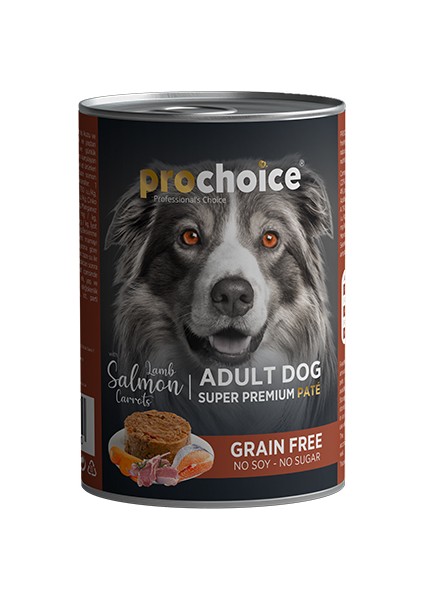 Adult Kuzu Somon ve Havuçlu Köpek Konservesi 6X400 gr