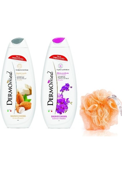 Bitki Özlü Duş Jeli Shea ve Badem & Kaşimir ve Orkide 2X750 ml Set. Paraben ve Sls Içermez