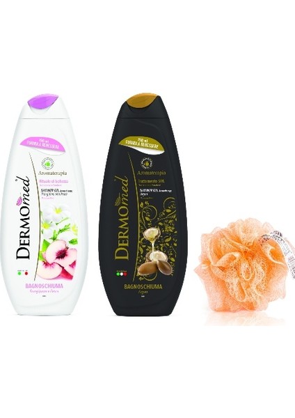 Bitki Özlü Duş Jeli Frangipani ve Şeftali & Argan Yaglı 2X750 ml Set.paraben ve Sls Içermez