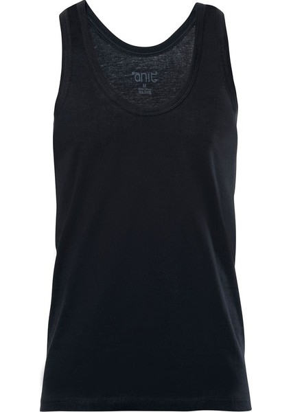 Erkek Üçlü Siyah Penye Atlet 1151