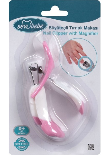 Büyüteçli Tırnak Makası Pembe modelleri