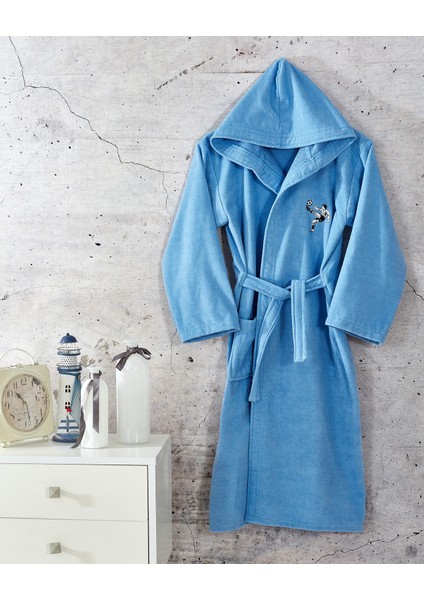 %100 Pamuklu Genç Bornoz / 11-12 Yaş