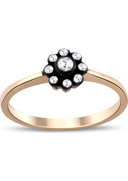 0.10 Ct. Elmas Gül Yüzük
