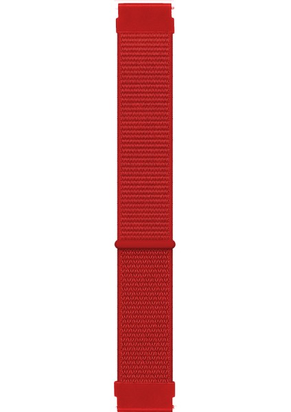 Samsung Galaxy Watch Active 2 44MM Hasırlı Kordon Woven Sport Loop Kırmızı