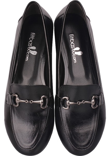 111006 021 Kadın Siyah Rugan Babet Büyük & Küçük Numara Babet fırsatları