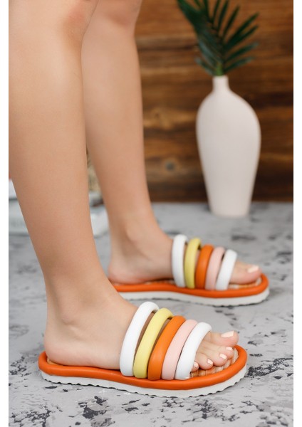 Turuncu Kadın Terlik 0012811 fiyatları