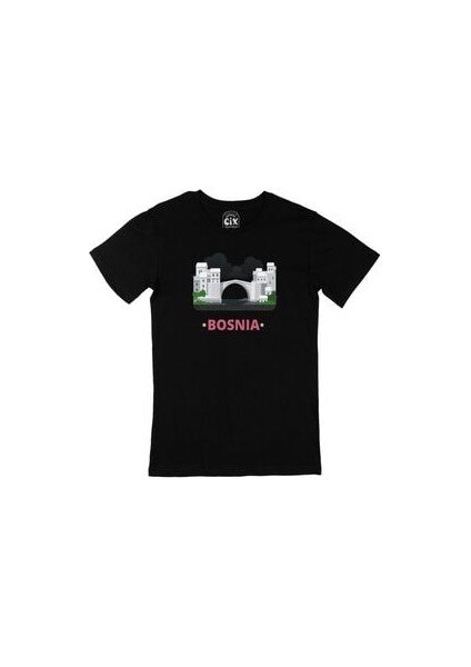 Bosna Hersek Siyah Tişört