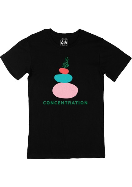 Mindfulness Concentration Siyah Tişört