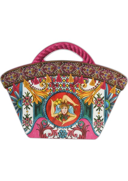 Bag Sıcıly Kesme Tahtası 22,5*18 cm Küçük - Fuşya