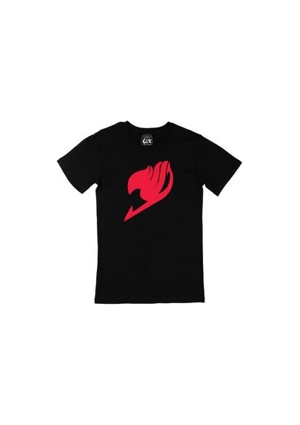 Fairy Tail Logolu Siyah Tişört