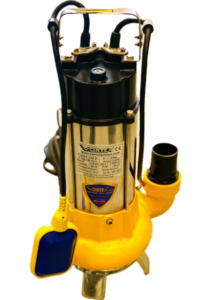 Vx - 150 M 1.5 Hp 2'' Pis Su Foseptik Parçalayıcı Dalgıç Pompa (Açık Fanlı)