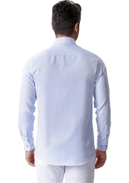 Erkek Açık Mavi Düz Uzun Kollu Oxford Gömlek,OT-CP-20151 fırsatları