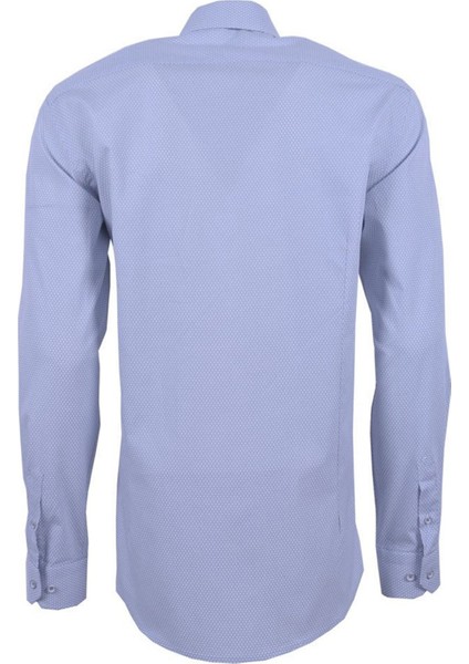 Erkek Desenli Gri Uzun Kollu Pamuklu Regular Gömlek, OT-C-20040 fırsatları