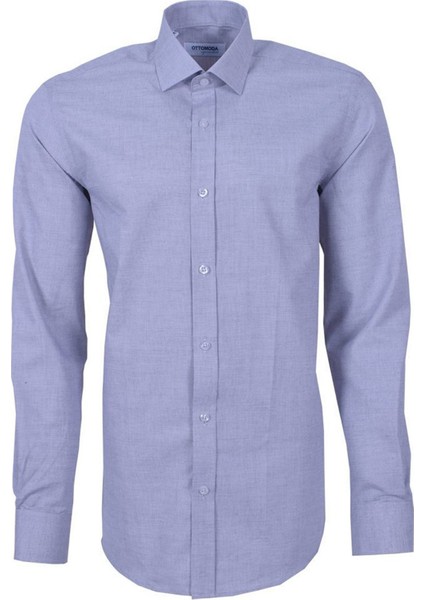 Erkek Gri Düz Uzun Kollu %100 Pamuklu Regular Gömlek,OT-C-20138 modelleri