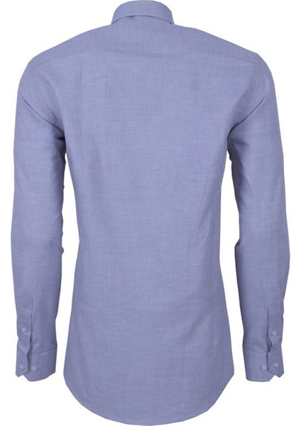 Erkek Gri Düz Uzun Kollu %100 Pamuklu Regular Gömlek,OT-C-20138 fırsatları