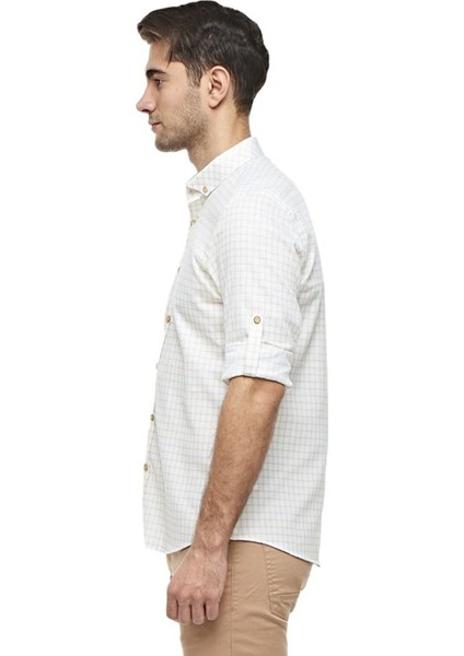Ekose Kareli Uzun Kollu %100 Pamuklu Slim Fit Gömlek,OT-C-20005 fiyatları