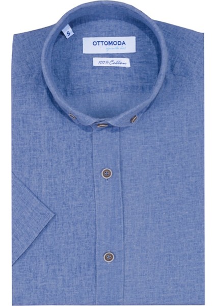 Erkek Kısa Kollu Regular Pamuklu Düğmeli Yaka Gömlek, OT-C-20178 fiyatları