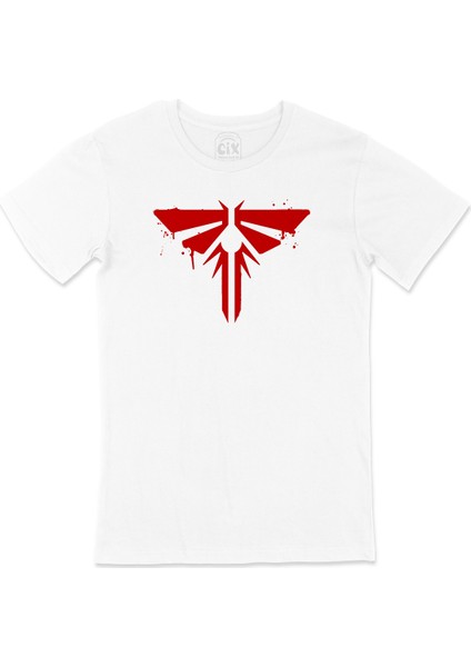 The Last Of Us Kırmızı Logolu Tişört