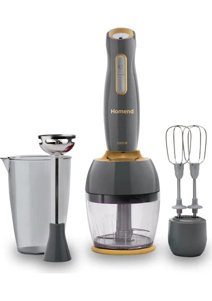 Handmaid 1962H Blender Set Antrasit Gold