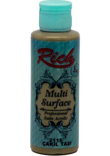 Multi Surface Akrilik Boya 120CC /130CC 2116 Çakıl Taşı