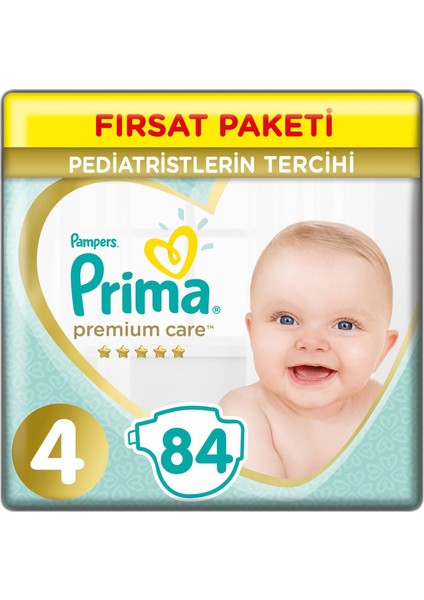 Premium Care Bebek Bezi Fırsat Paketi 4 Beden 84 Adet