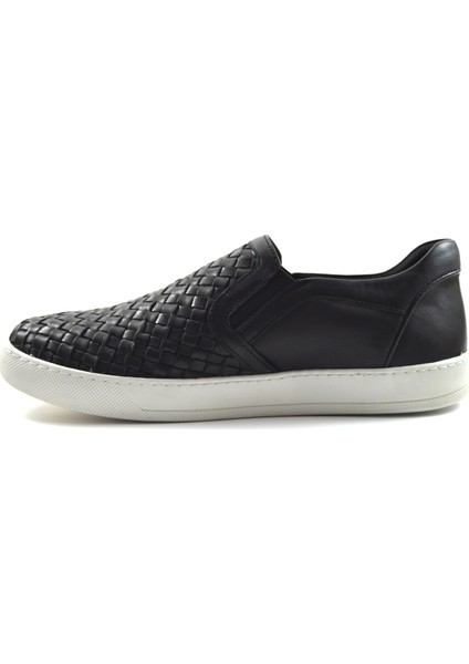 4366 Hakiki Deri Siyah Casual Erkek Ayakkabı modelleri
