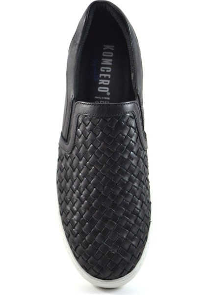 4366 Hakiki Deri Siyah Casual Erkek Ayakkabı fırsatları