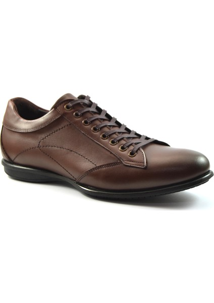 2103-1364 Kahve Deri Casual Erkek Ayakkabı