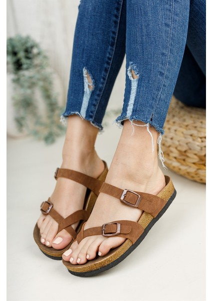 Taba Süet Kadın Terlik 0012501